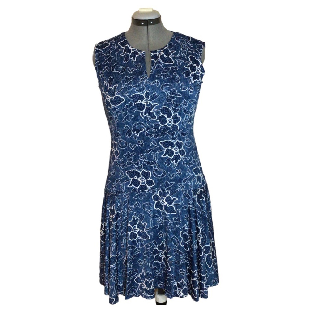Shoreline Blue & White Dress L